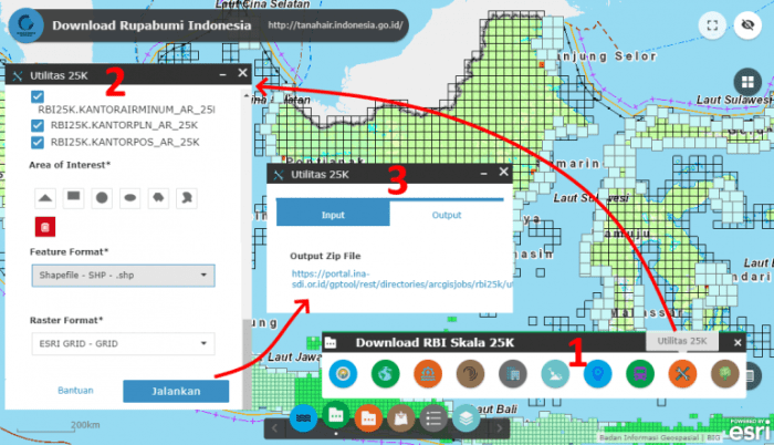 Cara Mendownload Data RBI dari website BIG (Tanah Air)