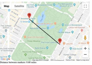 Cara menghitung jarak pada peta