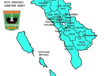 Gambar peta sumatera barat terbaru file SHP