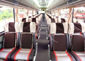 Denah kursi bus agra mas vip terbaru
