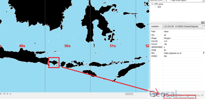 Download Shapefile Grid Zona UTM indonesia