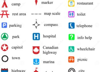 Arti macam macam simbol warna pada peta