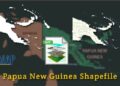 Gambar peta provinsi papua terbaru file SHP