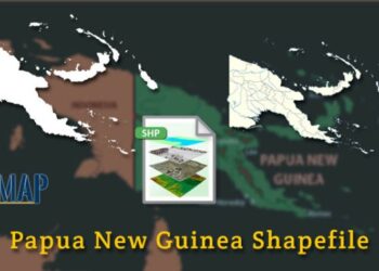 Gambar peta provinsi papua terbaru file SHP