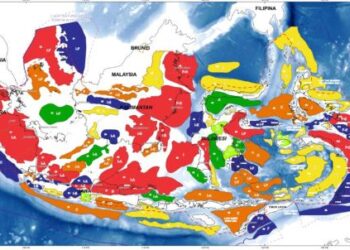 SHP Peta Garis Kontur Batimetri dan Coastline Indonesia Gratis