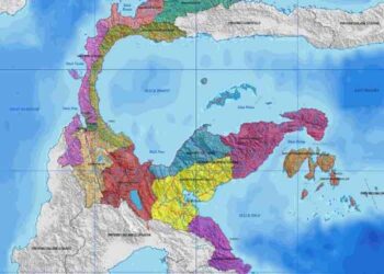 Gambar peta sulawesi tengah terbaru file SHP