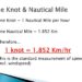 1 knot berapa km? Rumus dan contoh perhitungan