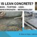 Design criteria for plain and lean concrete