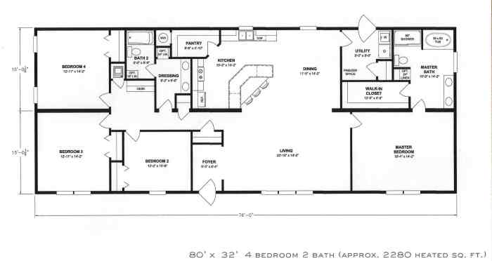 Contoh denah rumah 4 kamar 1 mushola