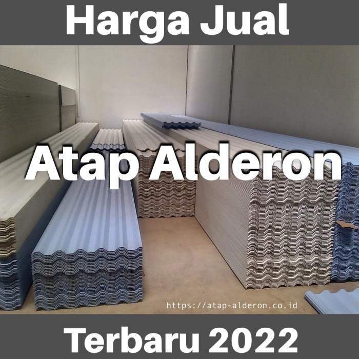 Harga alderon per lembar 6 meter erbaru 2025