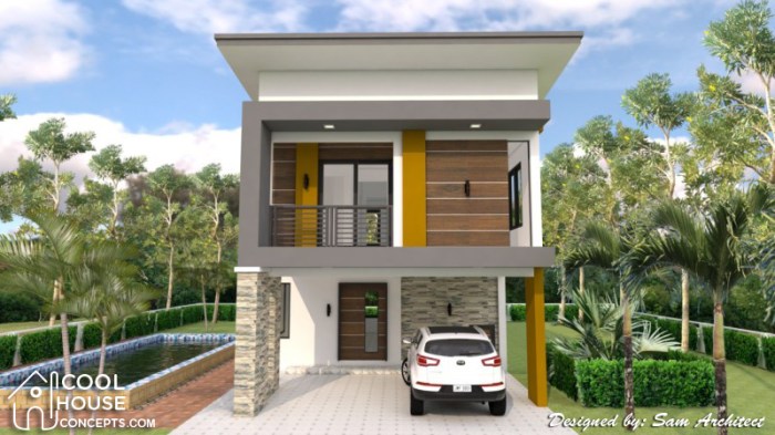 Contoh Desain Rumah 2 Lantai Sederhana dan Biaya 100 Jutaan