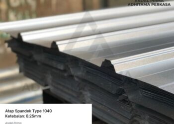 Harga Atap Spandek Zincalume terbaru 2025