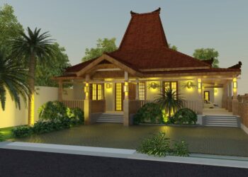 Contoh rumah joglo modern sederhana