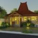 Contoh rumah joglo modern sederhana