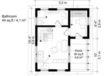 Contoh denah ruko minimalis 2 lantai dan rincian biaya membangunnya