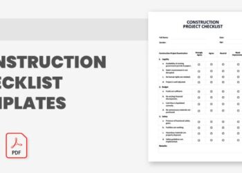 Contoh form checklist pekerjaan konstruksi