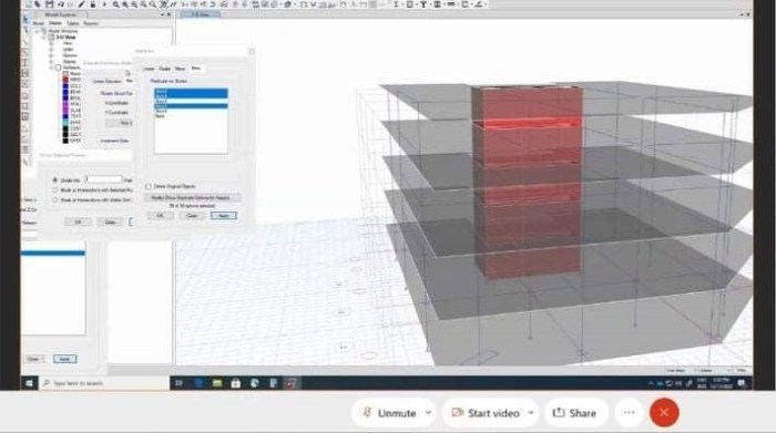 Tutorial Basic Modeling Struktur Dengan Etabs