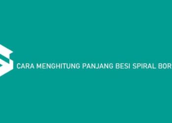 Cara menghitung volume besi spiral borepile
