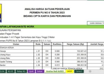 Ahsp pupr terbaru tahun 2025