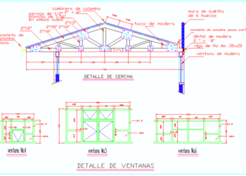 Gambar detail struktur kuda kuda kayu