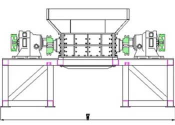 Shredder operate shredding fusible fry