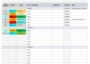 Checklist project template pdf templateroller printable data fill online